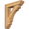 Ekena Millwork Merced Slat Rough Sawn Bracket w/ Offset Brace, Western Red Cedar, 6"W x 24"D x 28"H BKT0604X24X28MRC06RWR - alternate 1